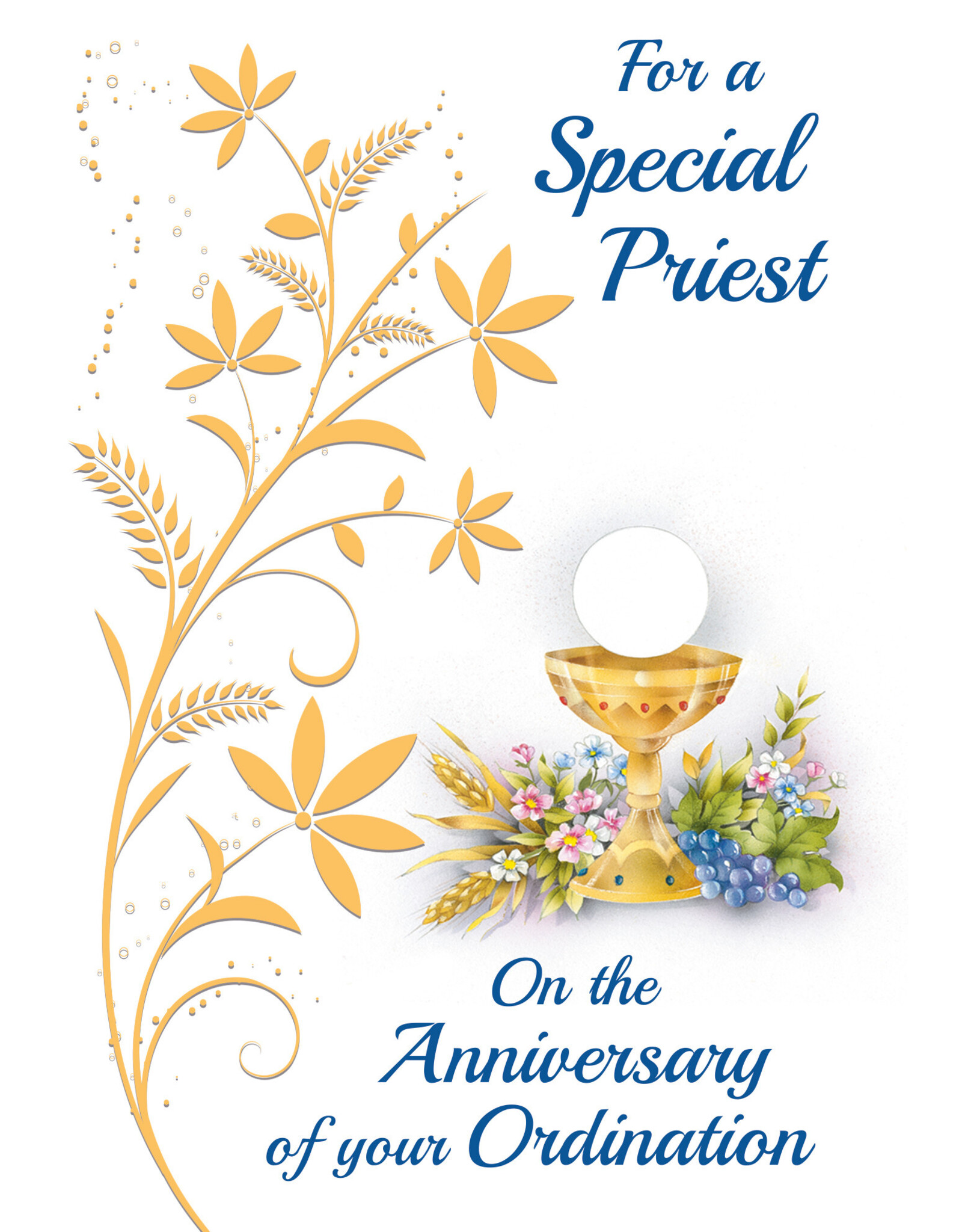 Greetings of Faith Card - Priest Ordination Anniversary, Special Priest
