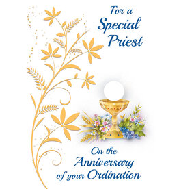 Greetings of Faith Card - Priest Ordination Anniversary, Special Priest