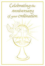 Greetings of Faith Card - Ordination Anniversary, Celebrating