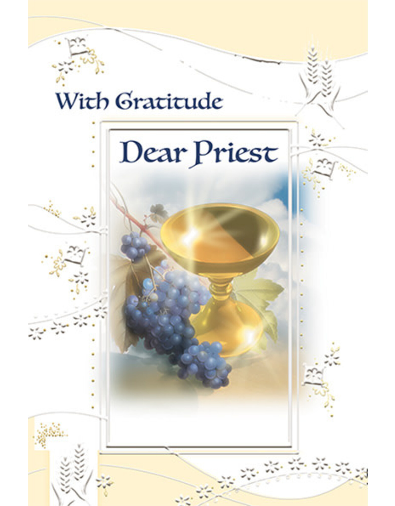 Greetings of Faith Card - Thank You Priest, With Gratitude