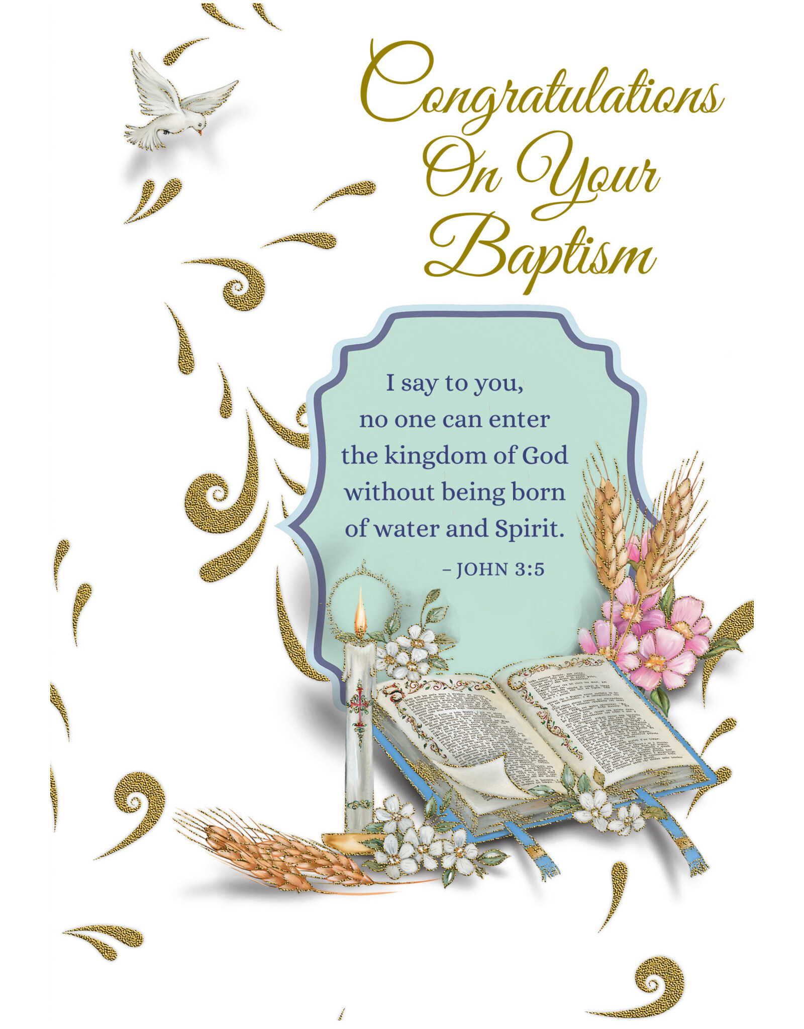 Greetings of Faith Card - Baptism (Adult/All Ages), Congratulations