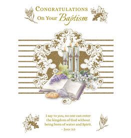 Greetings of Faith Card - Baptism (Adult/All Ages), Born of Water & Spirit
