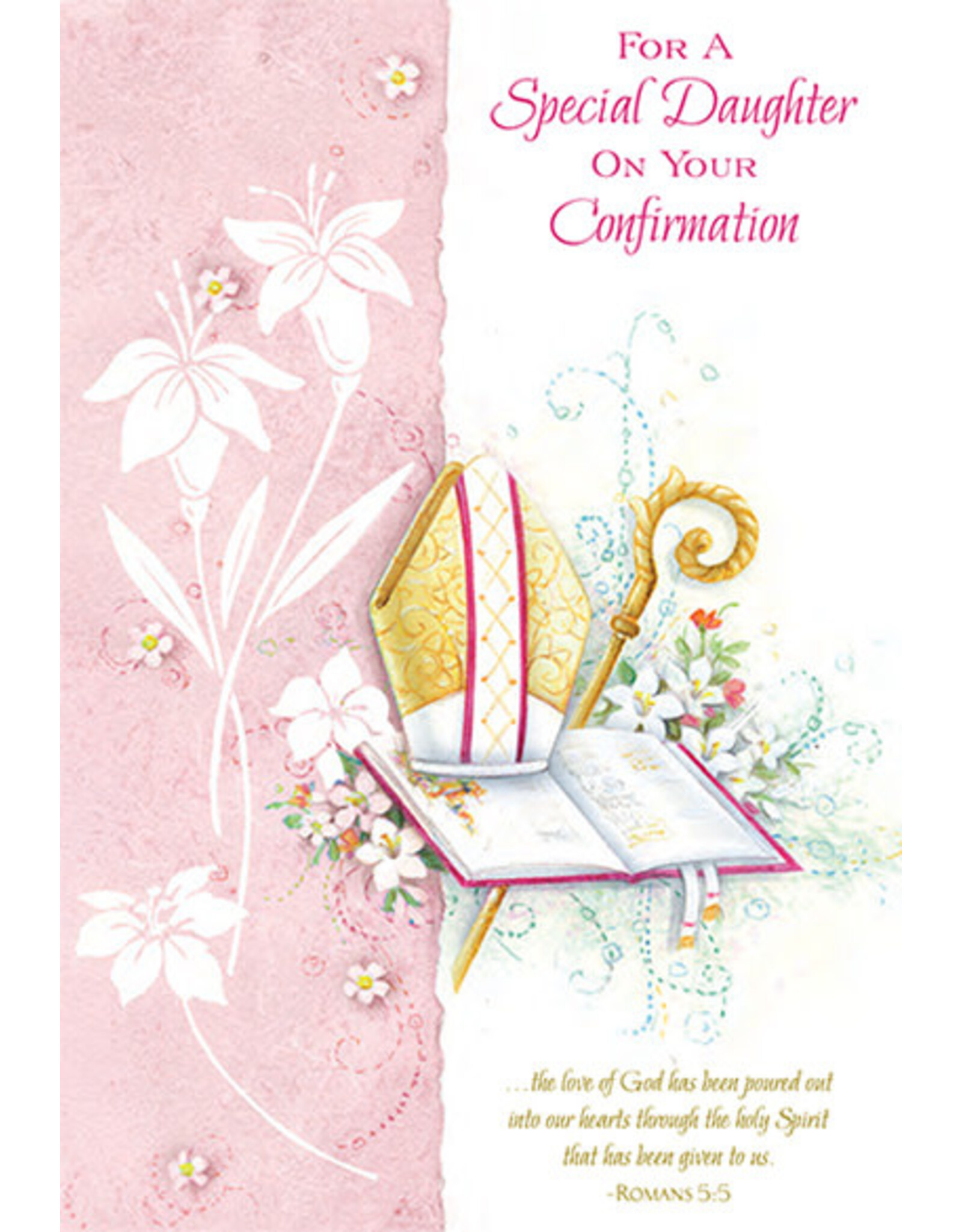 Greetings of Faith Card - Confirmation (Daughter), Glitter