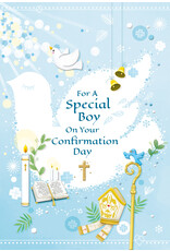Greetings of Faith Card - Confirmation (Boy), Dove