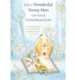 Greetings of Faith Card - Confirmation (Boy), Wonderful Young Man