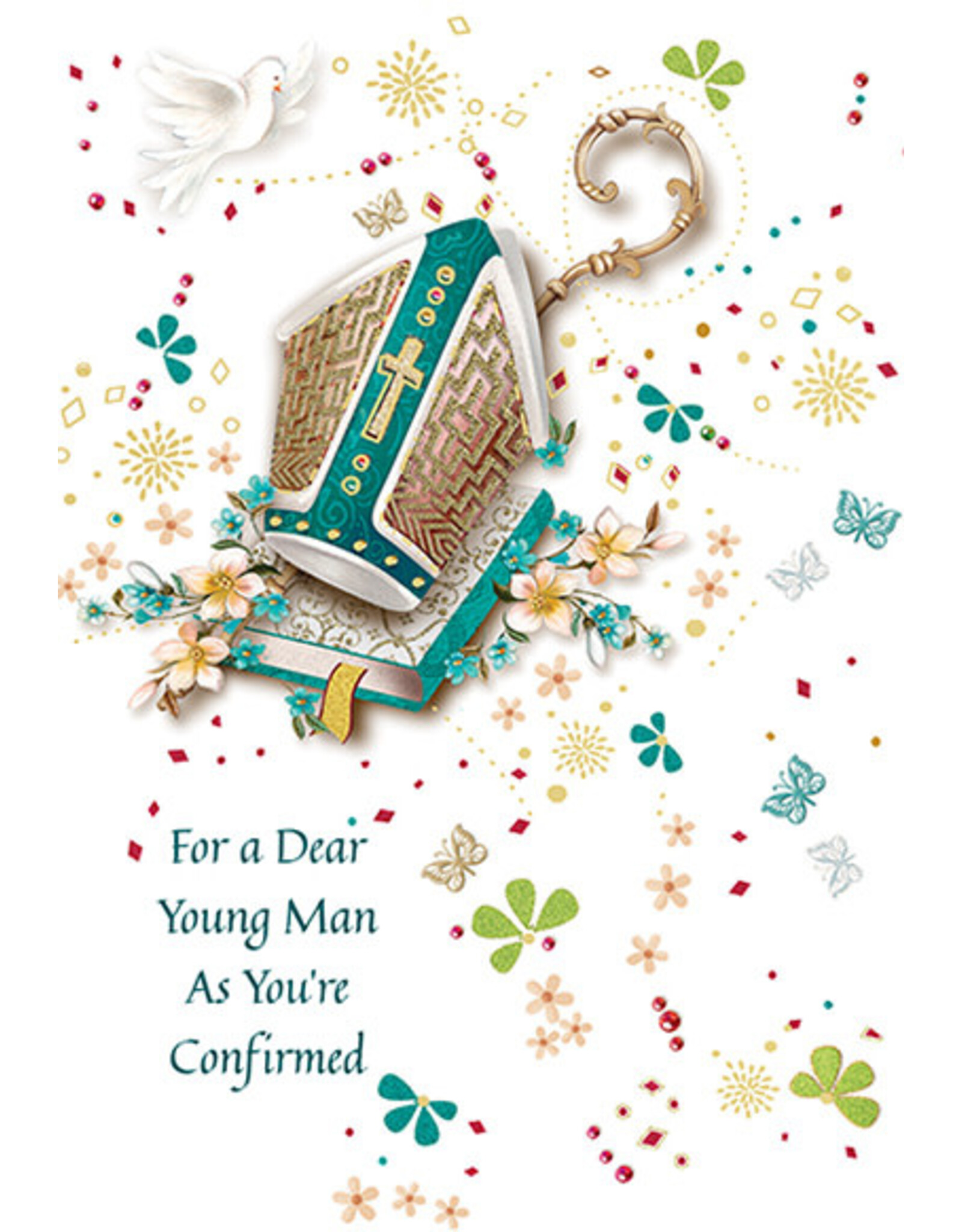 Greetings of Faith Card - Confirmation (Boy), Dear Young Man