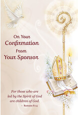Greetings of Faith Card - Confirmation (From Sponsor), Dove