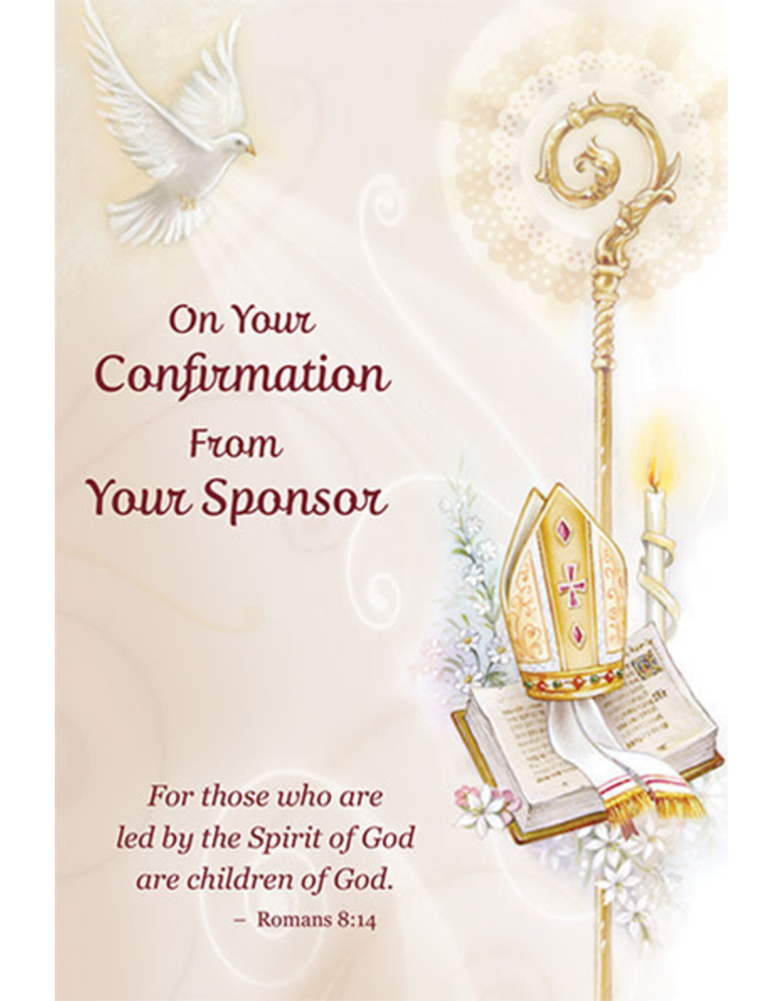 Greetings of Faith Card - Confirmation (From Sponsor), Dove