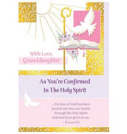 Greetings of Faith Card - Confirmation (Granddaughter), Dove