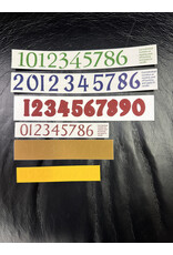Cathedral Candle Date Set of Numbers (Stickers) for Paschal Candle