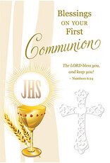 Greetings of Faith Card - First Communion (For Anyone), Blessings