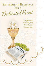 Greetings of Faith Card - Priest Retirement, Dedicated Priest