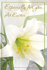 Greetings of Faith Card - Easter, White Lillies