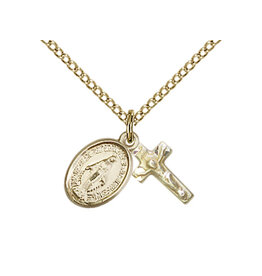 Bliss Miraculous Medal / Crucifix Necklace