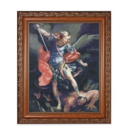 Hirten Picture - St. Michael the Archangel, Ornate Wood Frame (8 x 10")