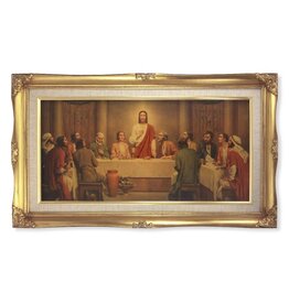 Hirten Picture - Last Supper, Gold Leaf Wood Frame, Chambers (11-1/4 x 18-1/2)