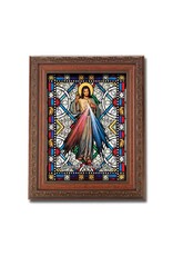 Hirten Divine Mercy Picture - Textured Italian Art Glass (8-1/4 x 10-1/4")