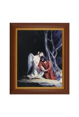 Hirten The Agony in the Garden - Walnut Finish Beveled Frame (8 x 10")