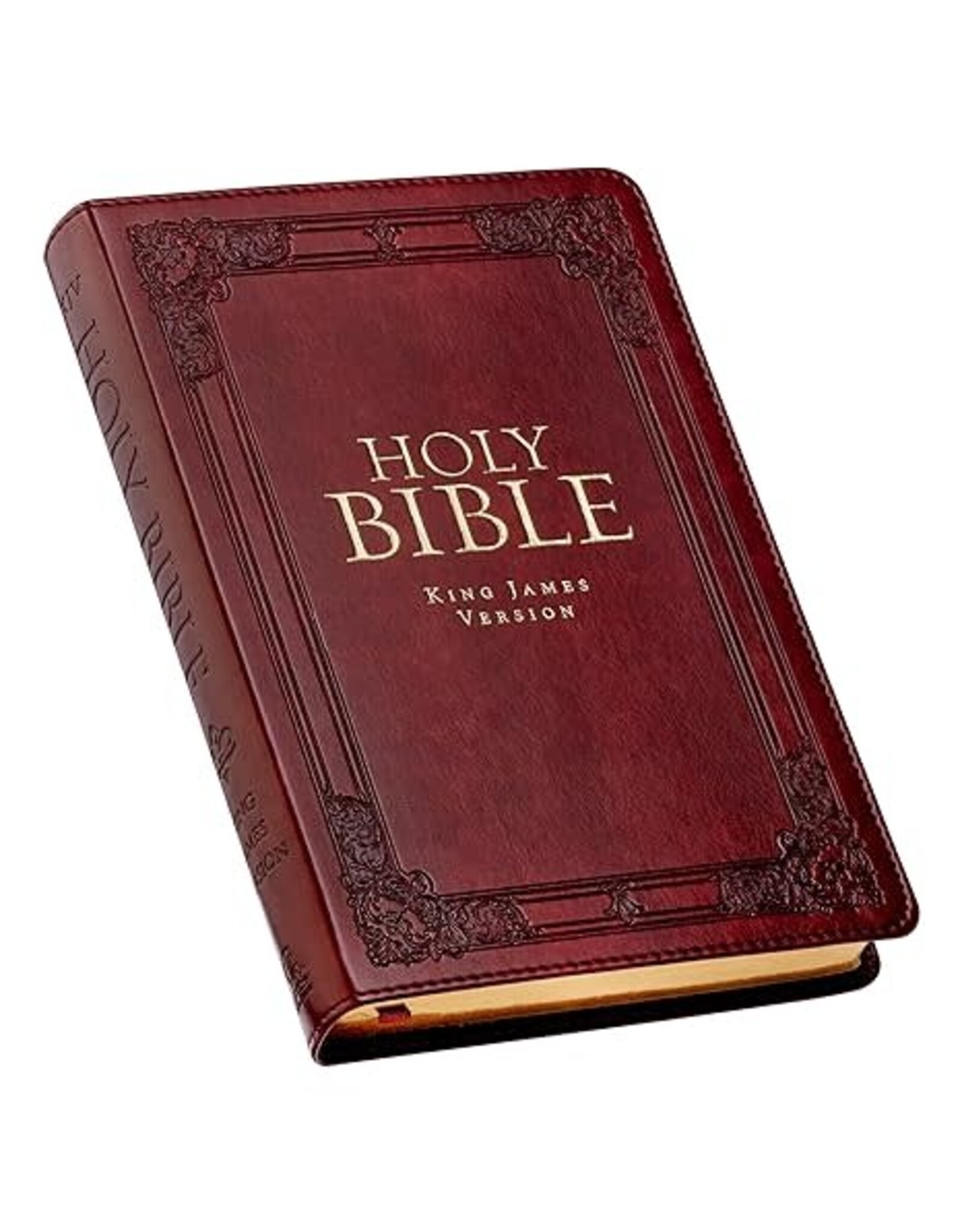 Christian Art Gifts KJV Standard Size Bible, Thumb Indexed, Burgundy