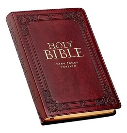 Christian Art Gifts KJV Standard Size Bible, Thumb Indexed, Burgundy