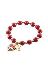Hirten Confirmation Bracelet - Garnet Beads