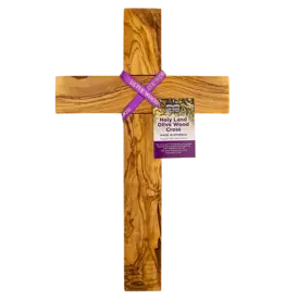 Logos Wall Cross - Olive Wood, 14"