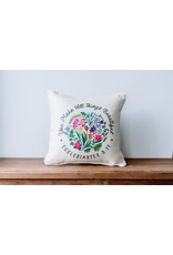 Little Birdie Pillow - All Things Beautiful, Ecclesiastes 3:11 (Natural Piping)