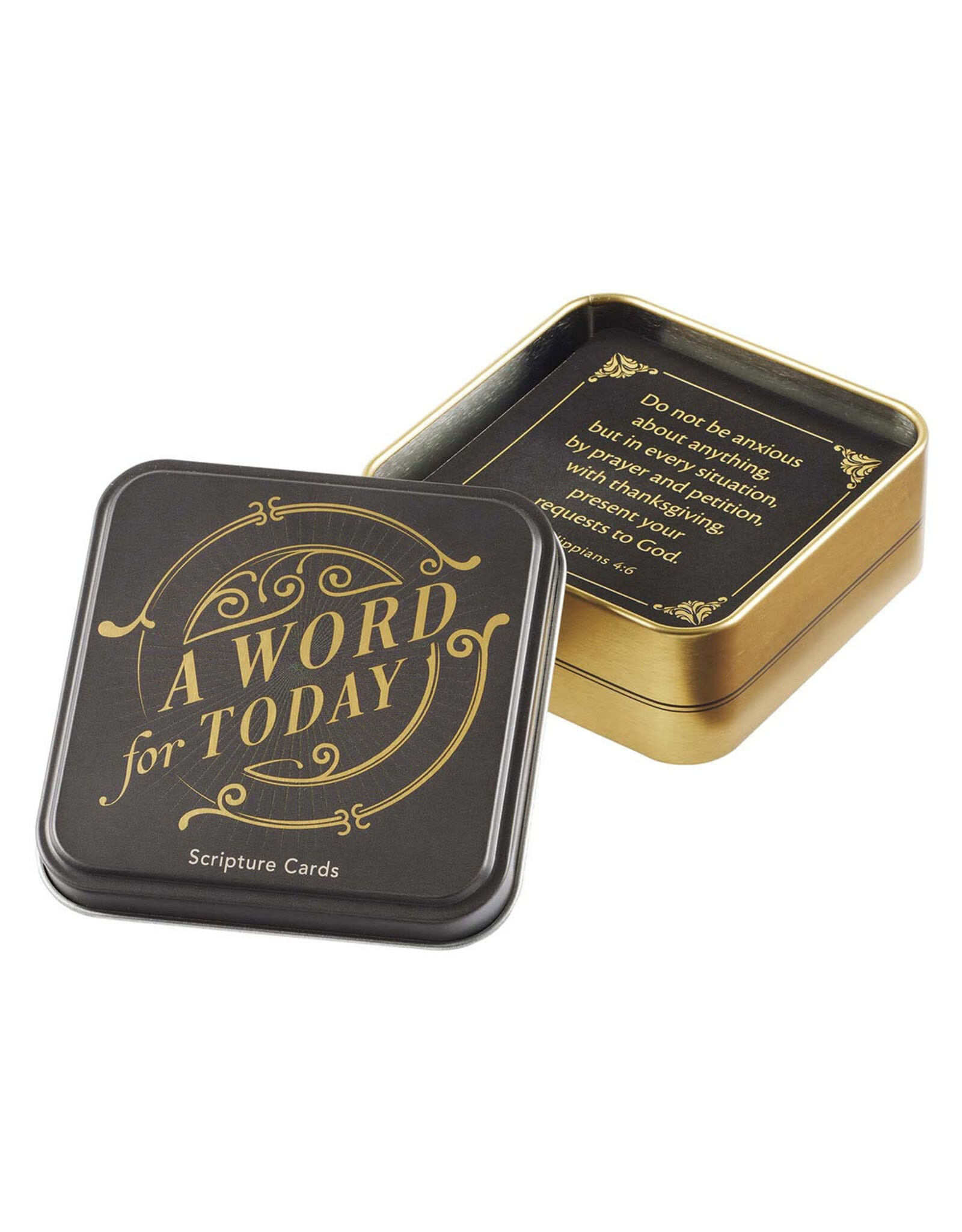 Christian Art Gifts Word for Today Scripture Cards in a Gift Tin