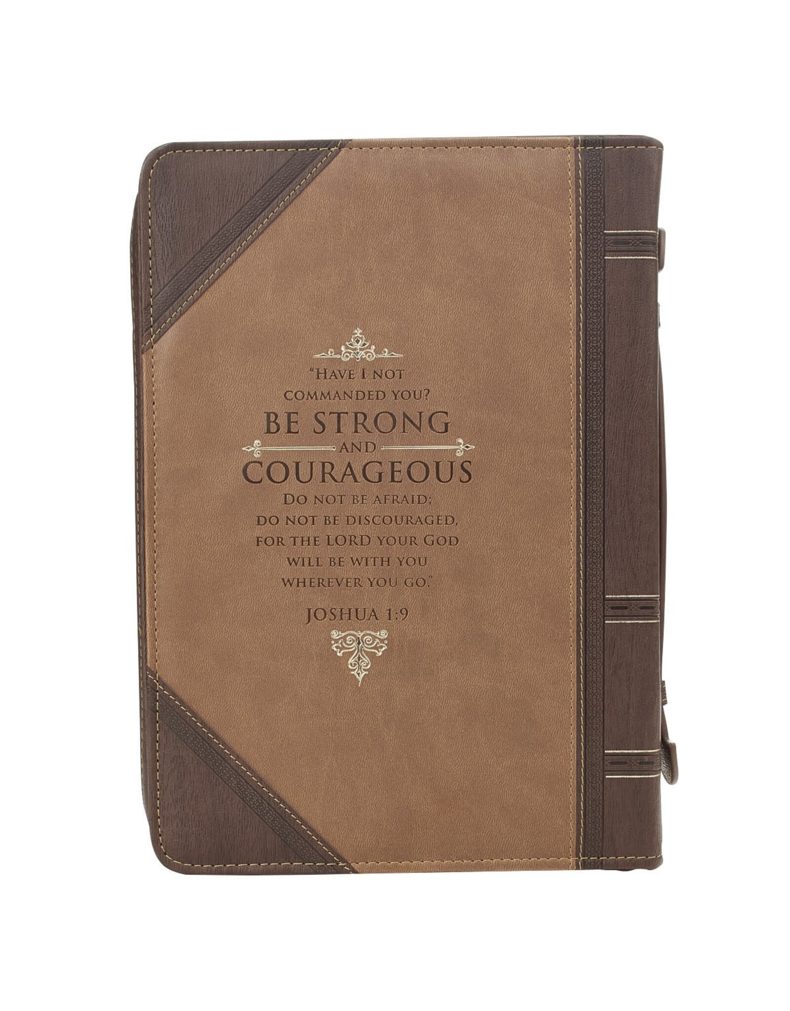 Christian Art Gifts Bible Cover - Be Strong & Courageous,