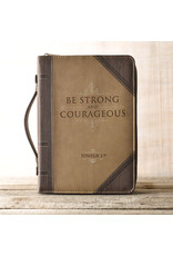 Christian Art Gifts Bible Cover - Be Strong & Courageous,