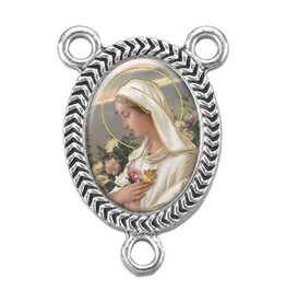 Hirten Rosary Centerpiece - Mystical Rose