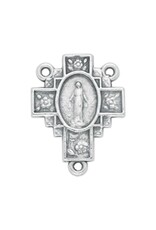 Hirten Rosary Centerpiece - Miraculous Medal Cross