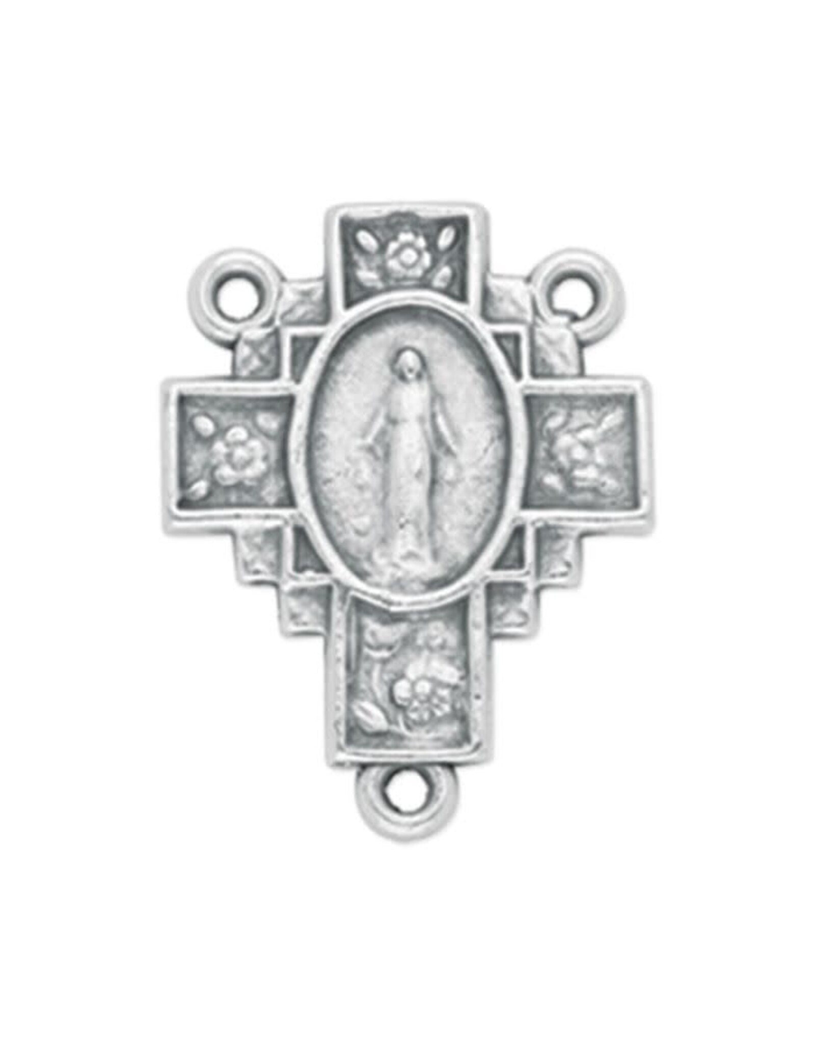 Hirten Rosary Centerpiece - Miraculous Medal Cross