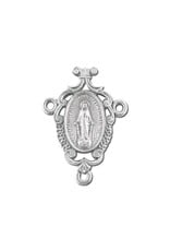 Hirten Rosary Centerpiece - Miraculous Medal Fancy Filigree
