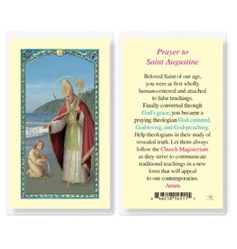 Hirten Holy Card, Laminated - St. Augustine