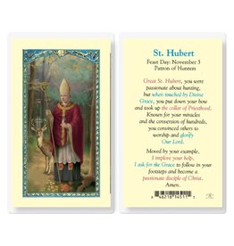 Hirten Holy Card, Laminated - St. Hubert