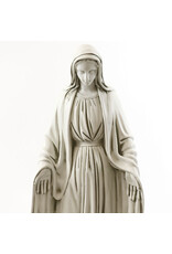 Orlandi Our Lady of Grace Outdoor Statue - Antique Stone Finish (36")