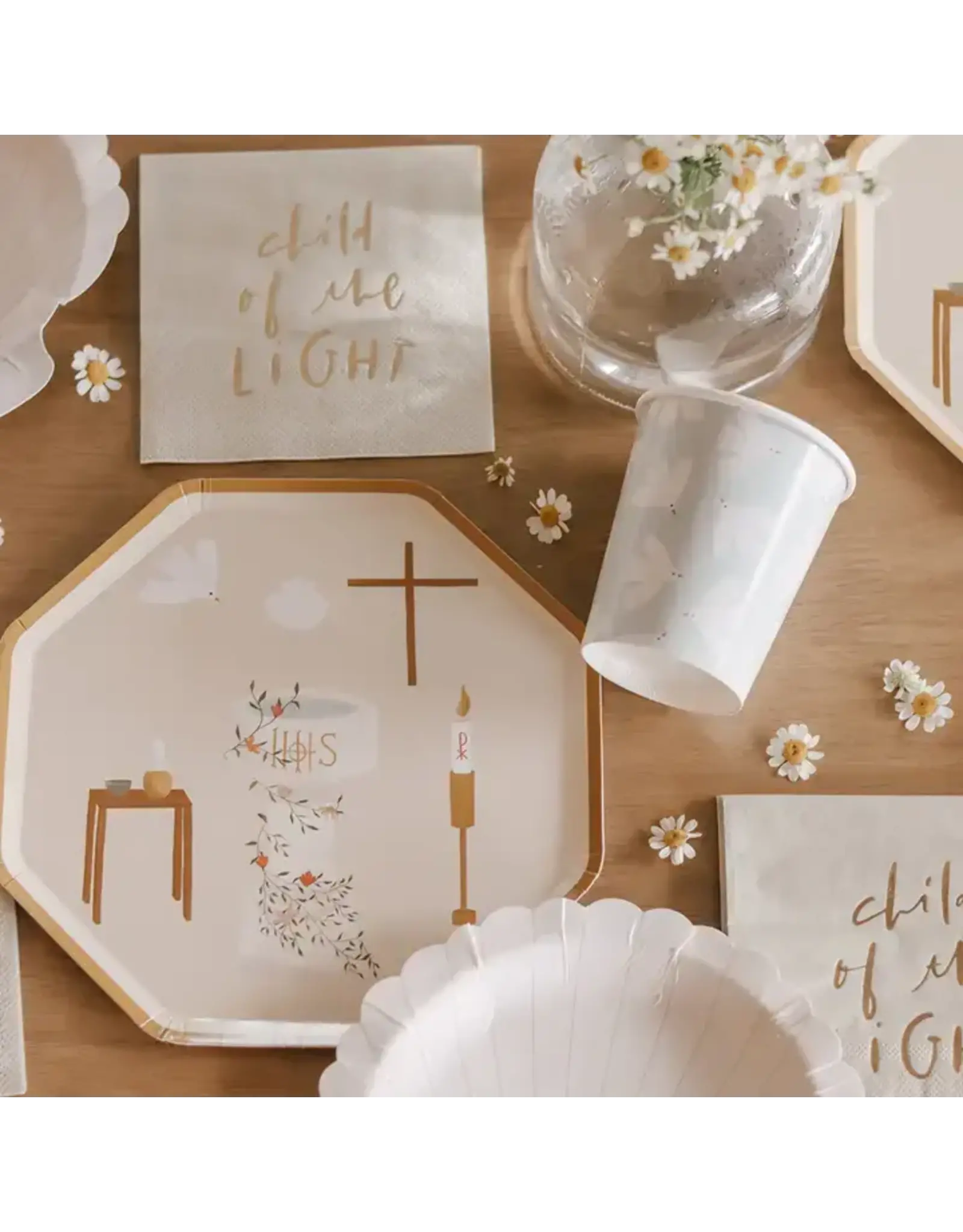 Be a Heart Paper Plates - Baptism, Luncheon