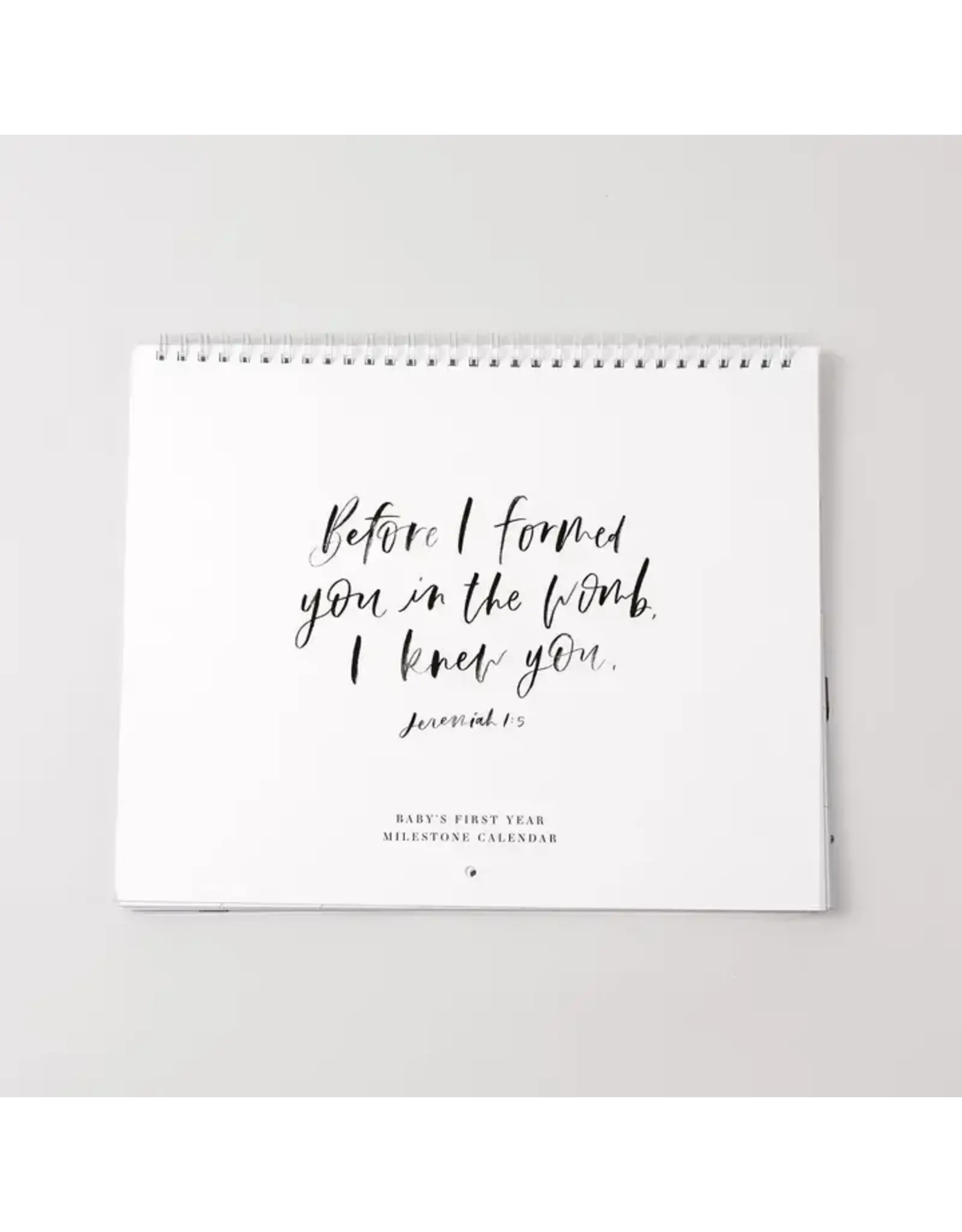 Be a Heart Christian Baby Milestone Calendar