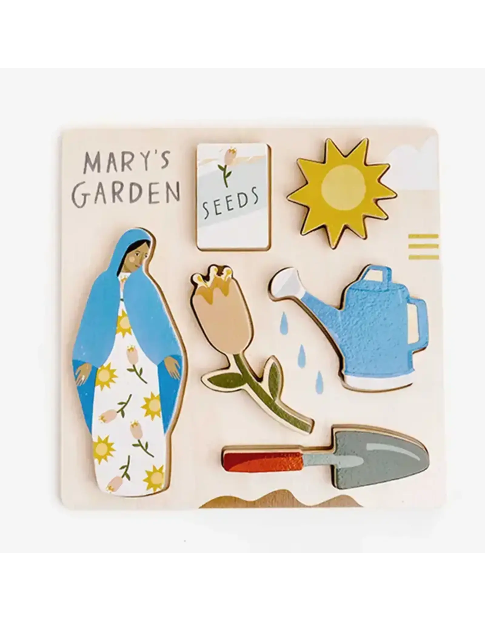 Be a Heart Mary's Garden Wooden Puzzle