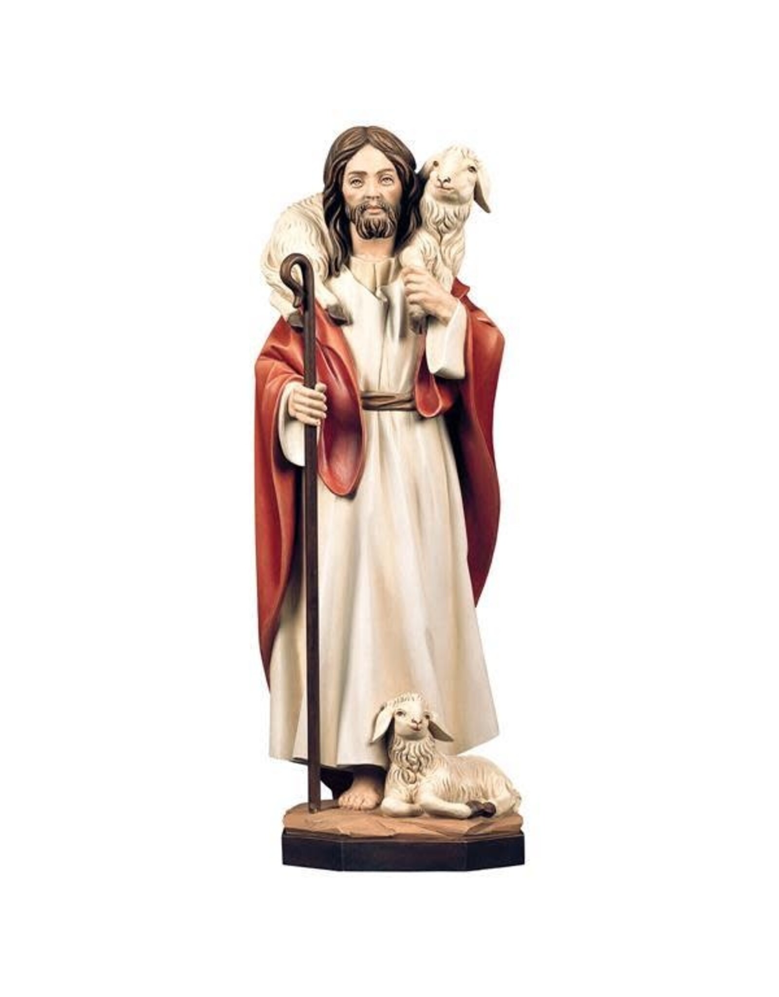 Ulpe Statue -Jesus the Good Shepherd, Wood (28")