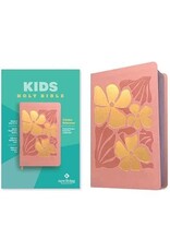 Tyndale NLT Kids Bible, Thinline Reference Edition (LeatherLike, Tropical Flowers Dusty Pink, Red Letter)