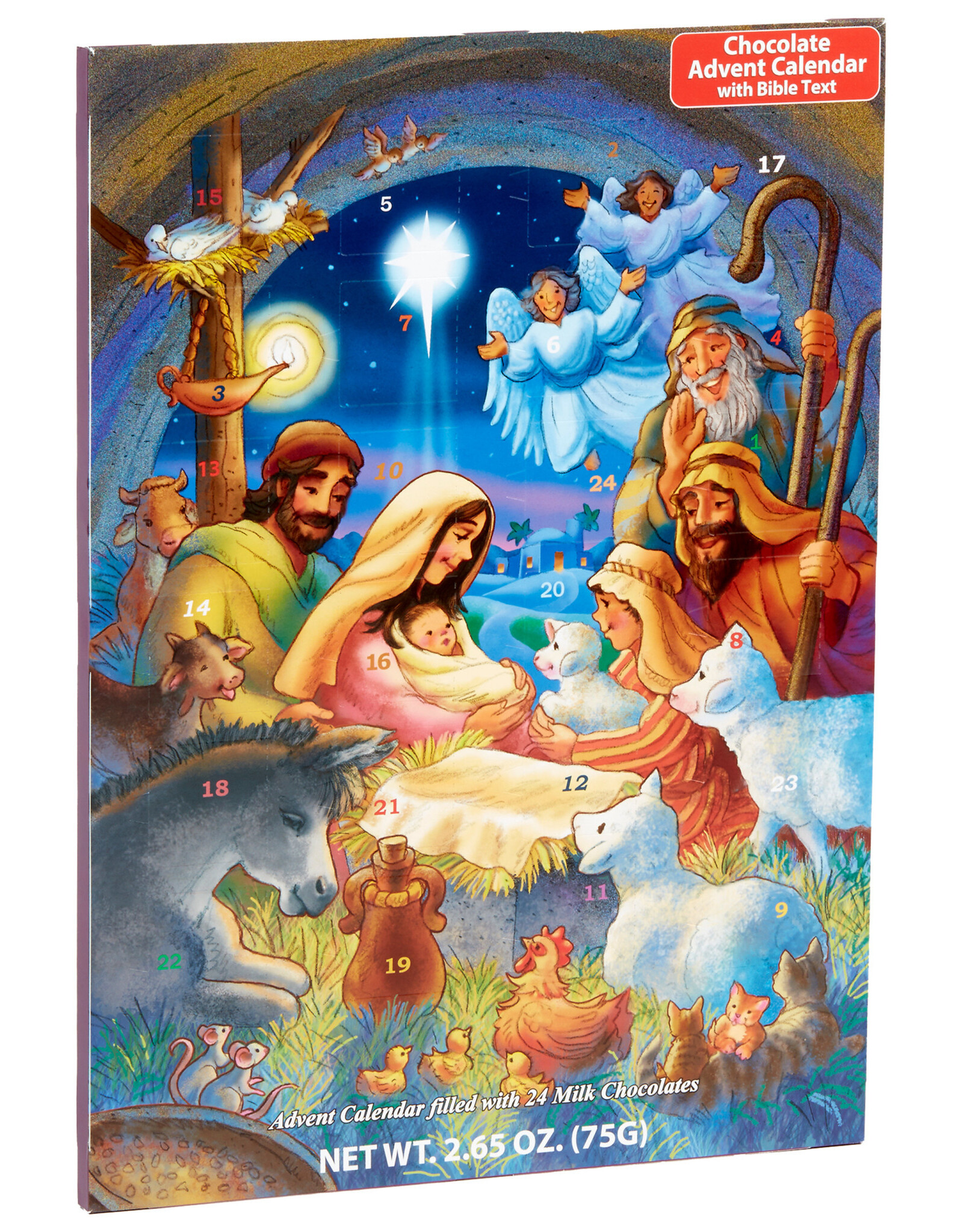 Vermont Christmas Company Chocolate Advent Calendar - Baby in a Manger