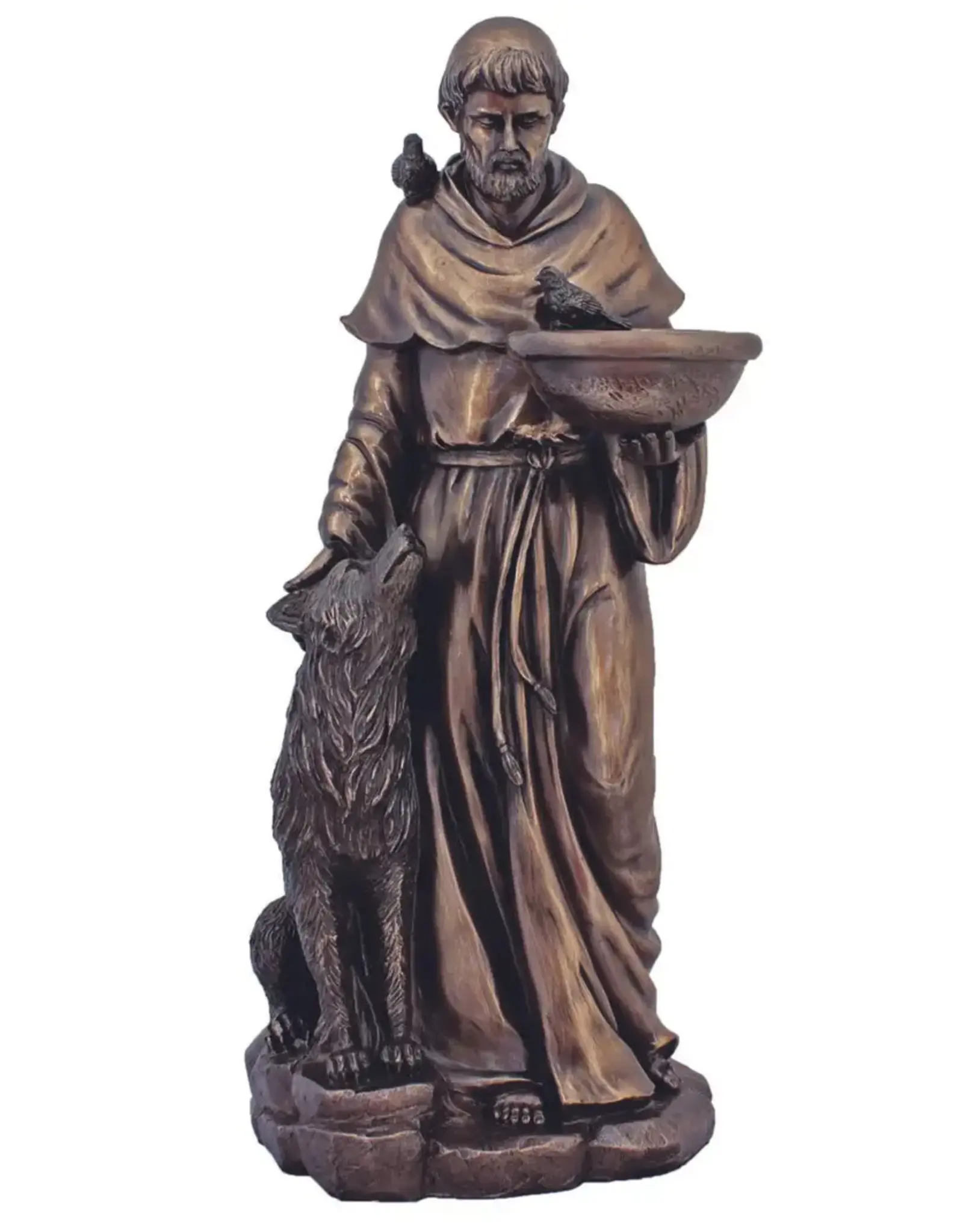 Goldscheider St. Francis Statue - Bronze (20")