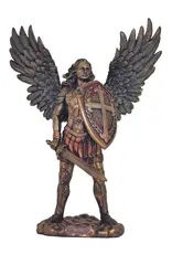 Goldscheider St. Michael (without devil) Statue - Bronze (13.5")