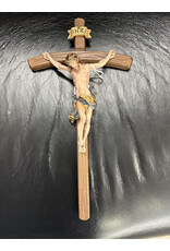 Pema Crucifix - Leonardo Corpus, Color/Bent Cross, Dark Stain