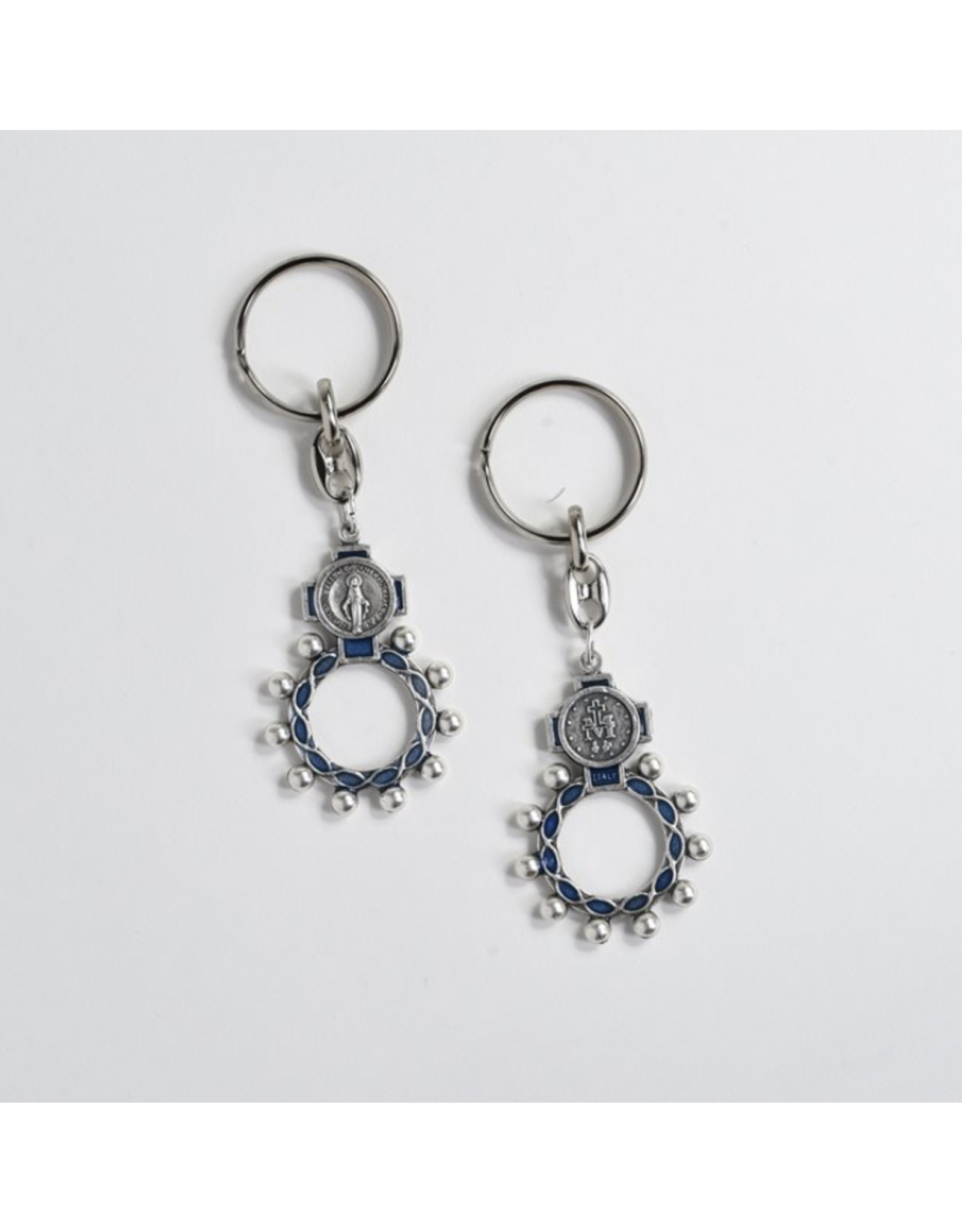 Shomali Keychain - One Decade Miraculous Medal Rosary Ring