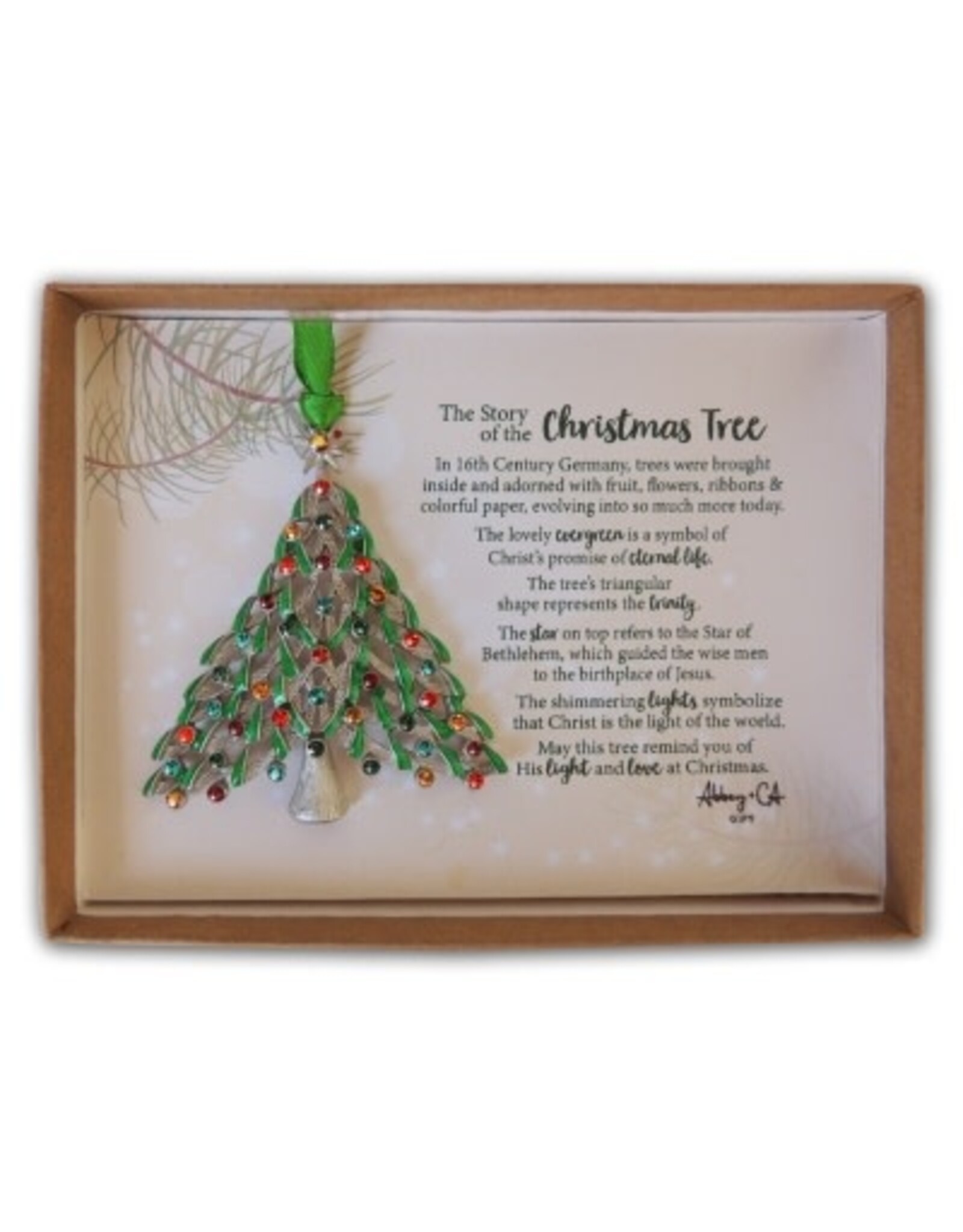 Abbey & CA Gift Ornament - Story of the Christmas Tree