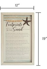 Abbey & CA Gift Plaque - Footprints 19x12