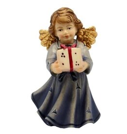 Dolfi Wood Carved Angel with Gifts (8cm)